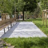 Le parc des Anciens Abattoirs à Sion a été inauguré, samedi matin. Keystone/CYRIL ZINGARO